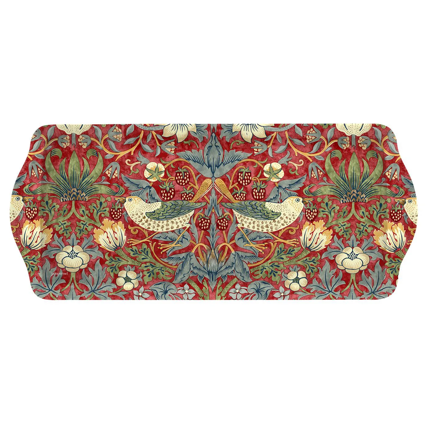 Strawberry Thief sandwich tray, Red Pimpernel