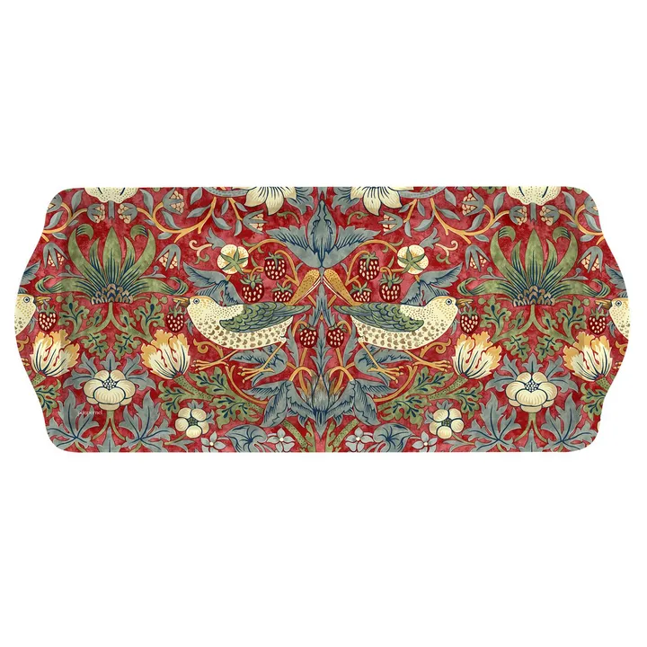 Strawberry Thief sandwich tray - Red - Pimpernel
