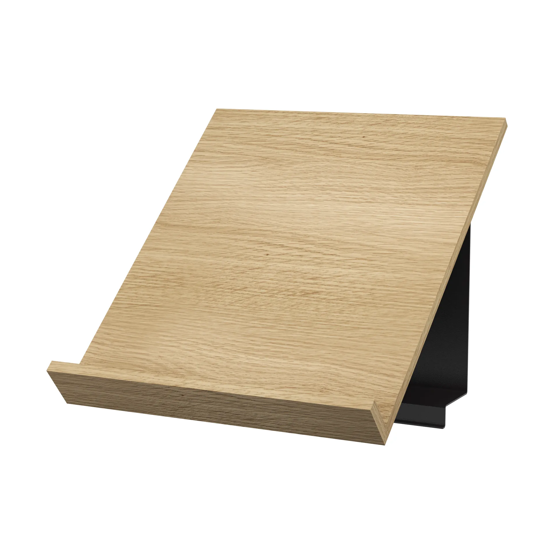 Pira G2 magazine shelf, White oak-dark grey Pira