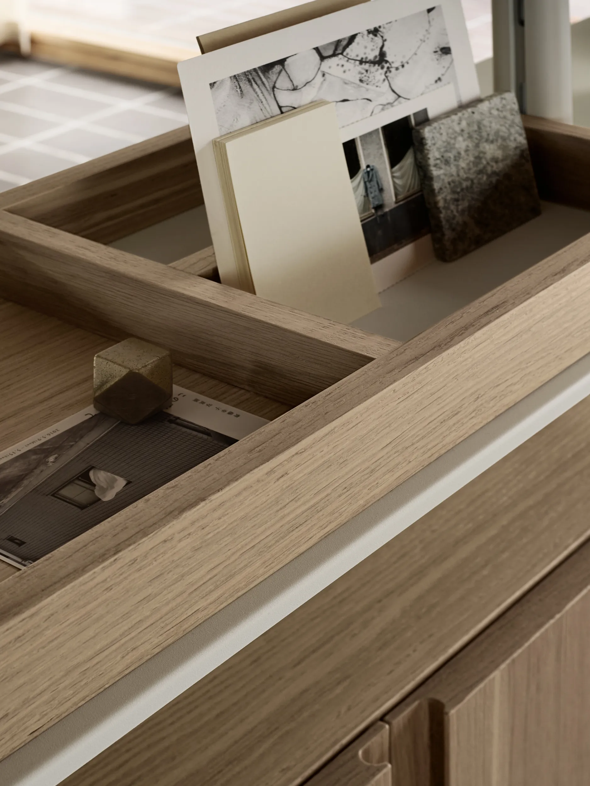 Pira G2 shelving system F C A White/Oak 240–247 cm,  Pira