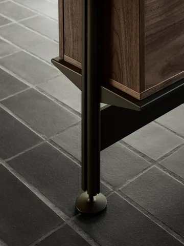 Pira G2 shelving system F C B Black/Walnut 248–255 cm - Pira