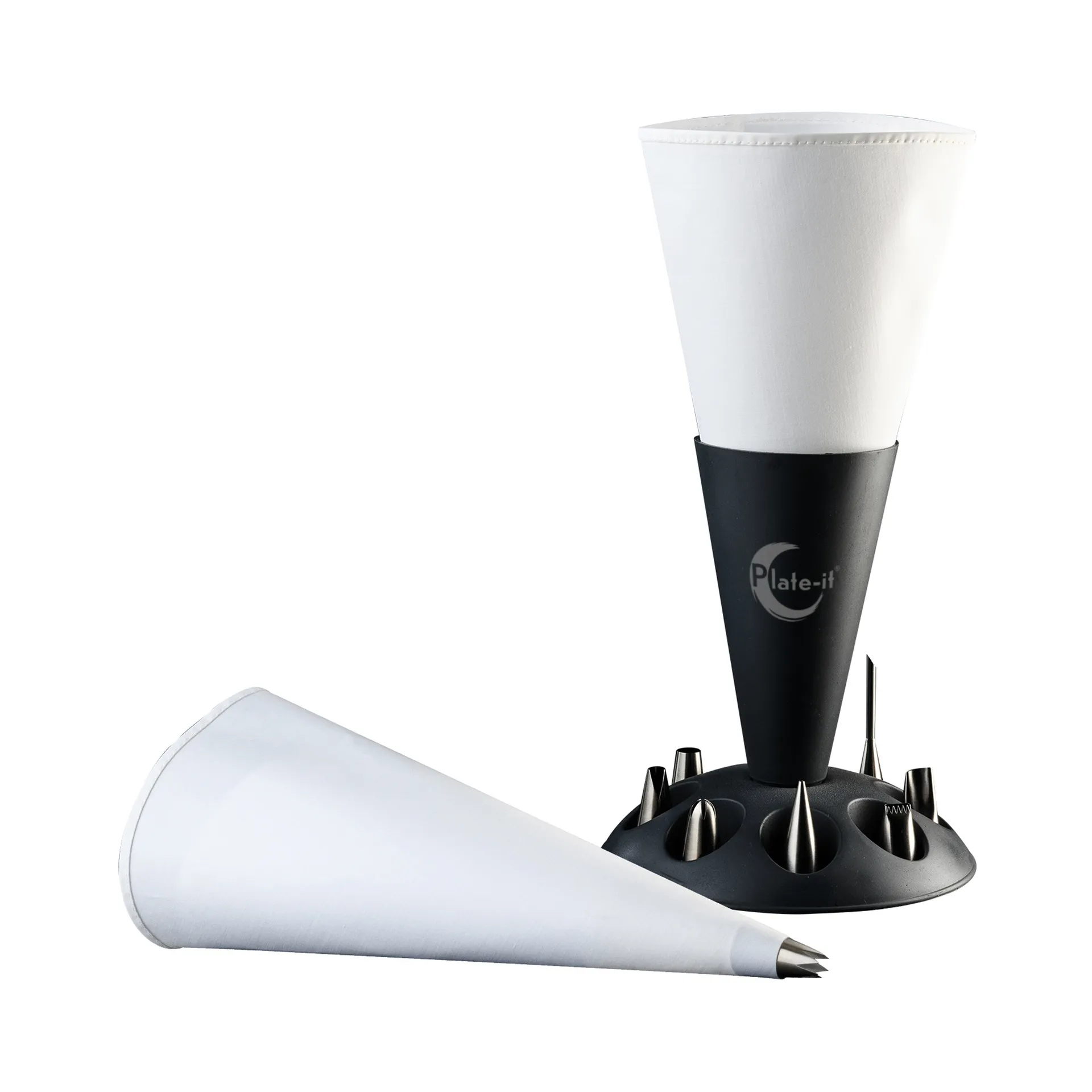 Plate-it piping bag, Stand with bobbins, 11 pieces Plate It