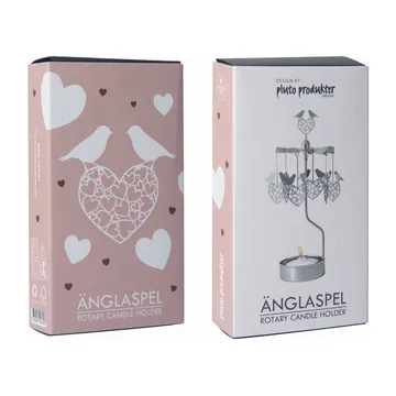 Angel chime birds and hearts - Silver - Pluto Design