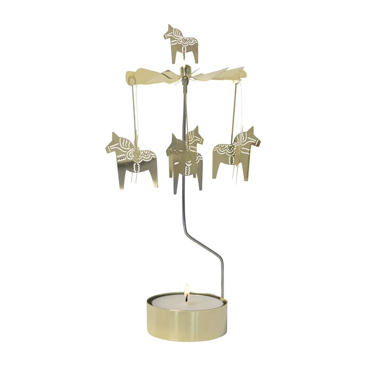 Angel chime Dala horse large 25 cm - Gold - Pluto Design