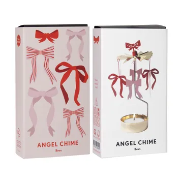 Bow angel chime - Gold-red-pink - Pluto Design