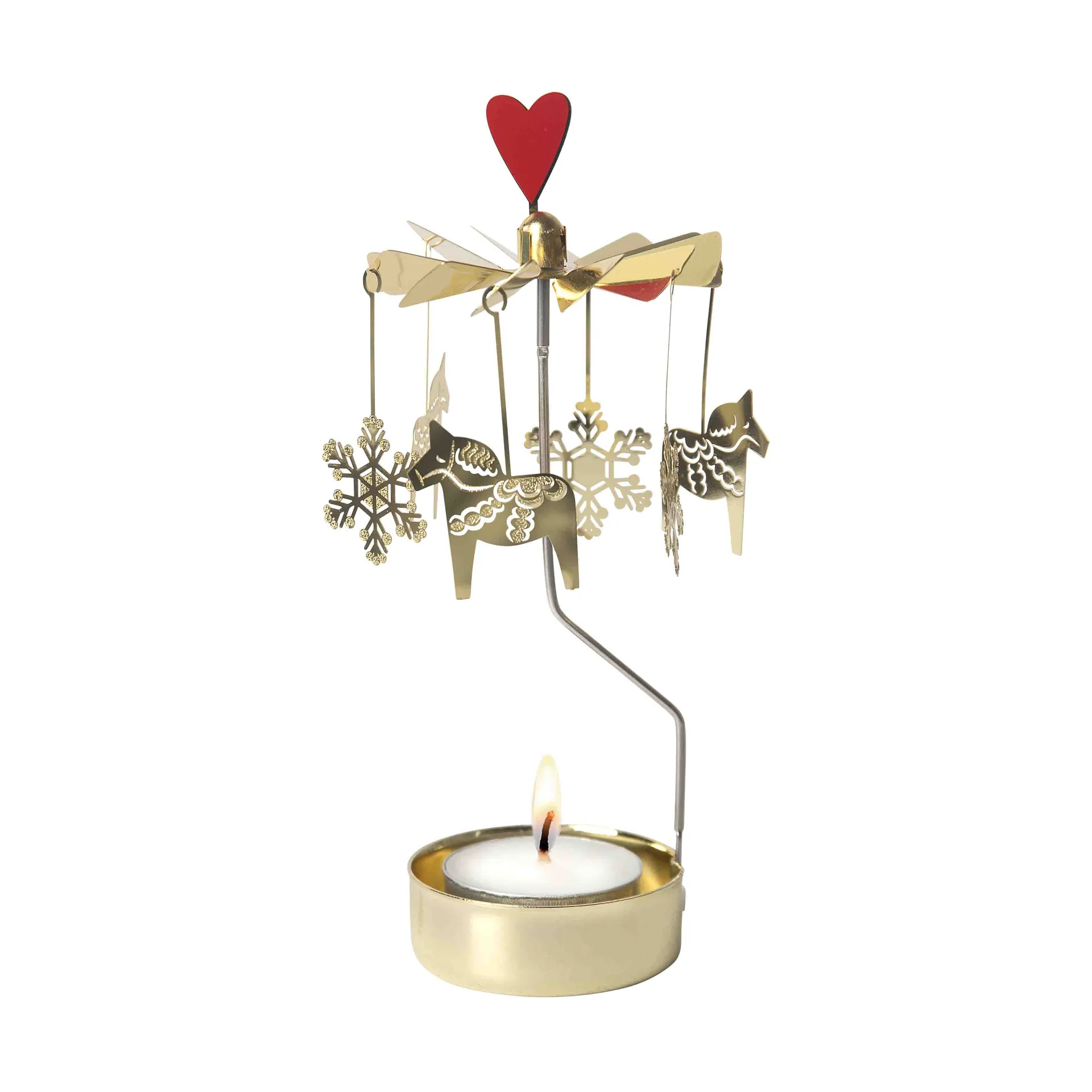 Christmas horse angel chimes, Gold Pluto Design