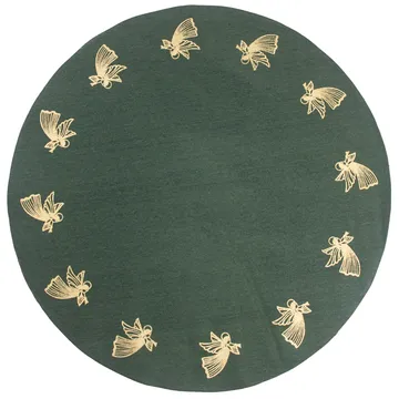 Christmas tree skirt flying angels - green - Pluto Design