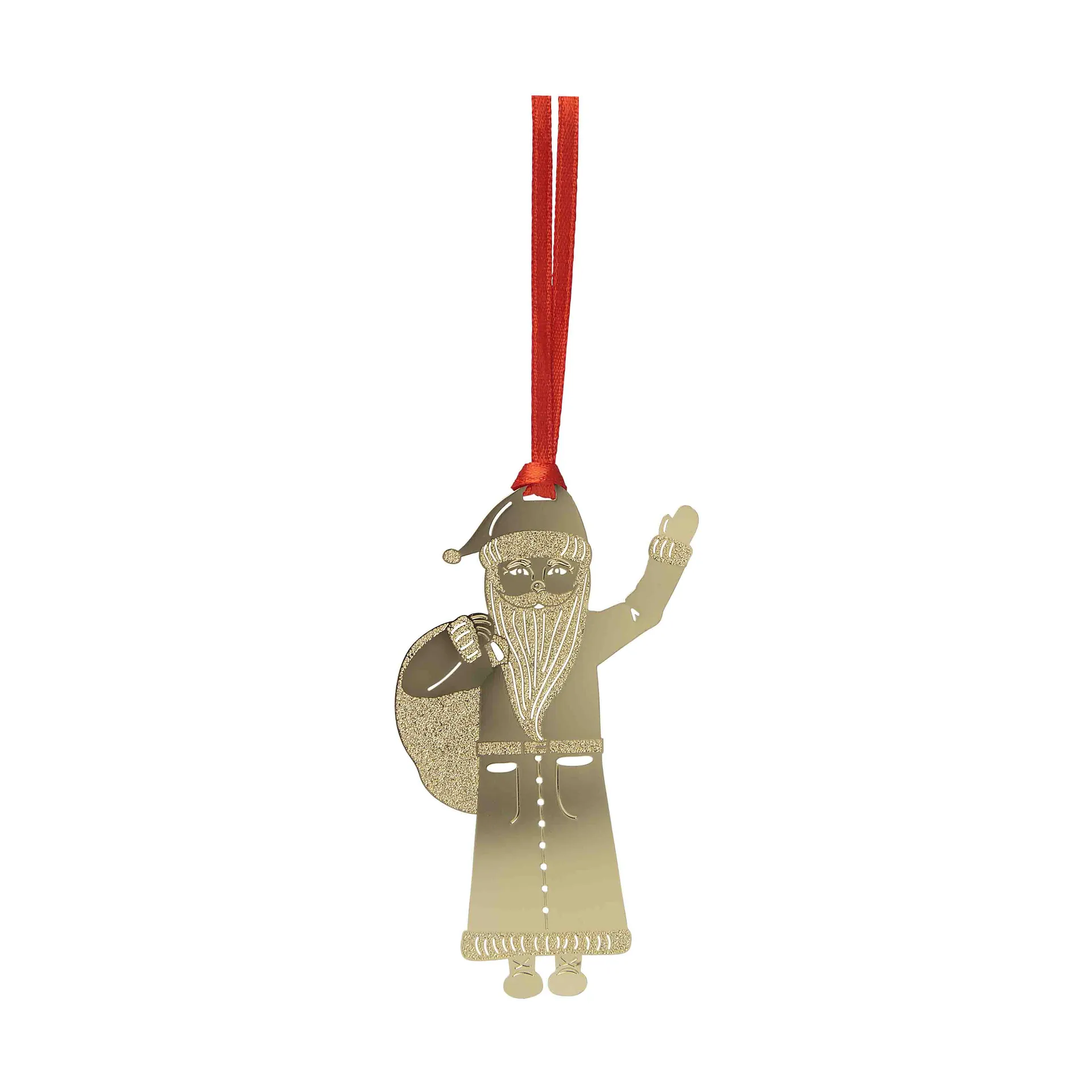 Claus decorative hanging ornament, Gold Pluto Design