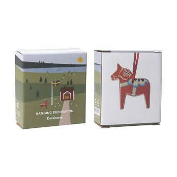 Dala horse decoration pendant - Red - Pluto Design