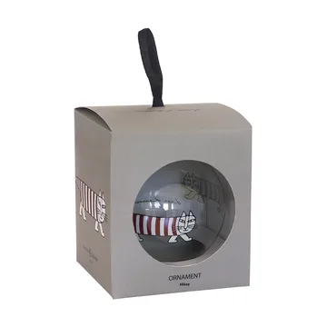 Lisa Larson Mikey Christmas ornament - Silver-red-white - Pluto Design