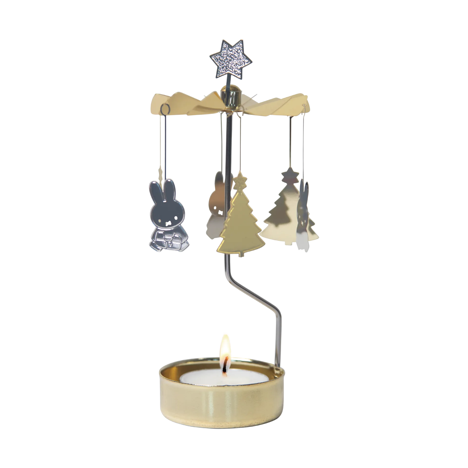Miffy Christmas angel chime, Silver-gold Pluto Design