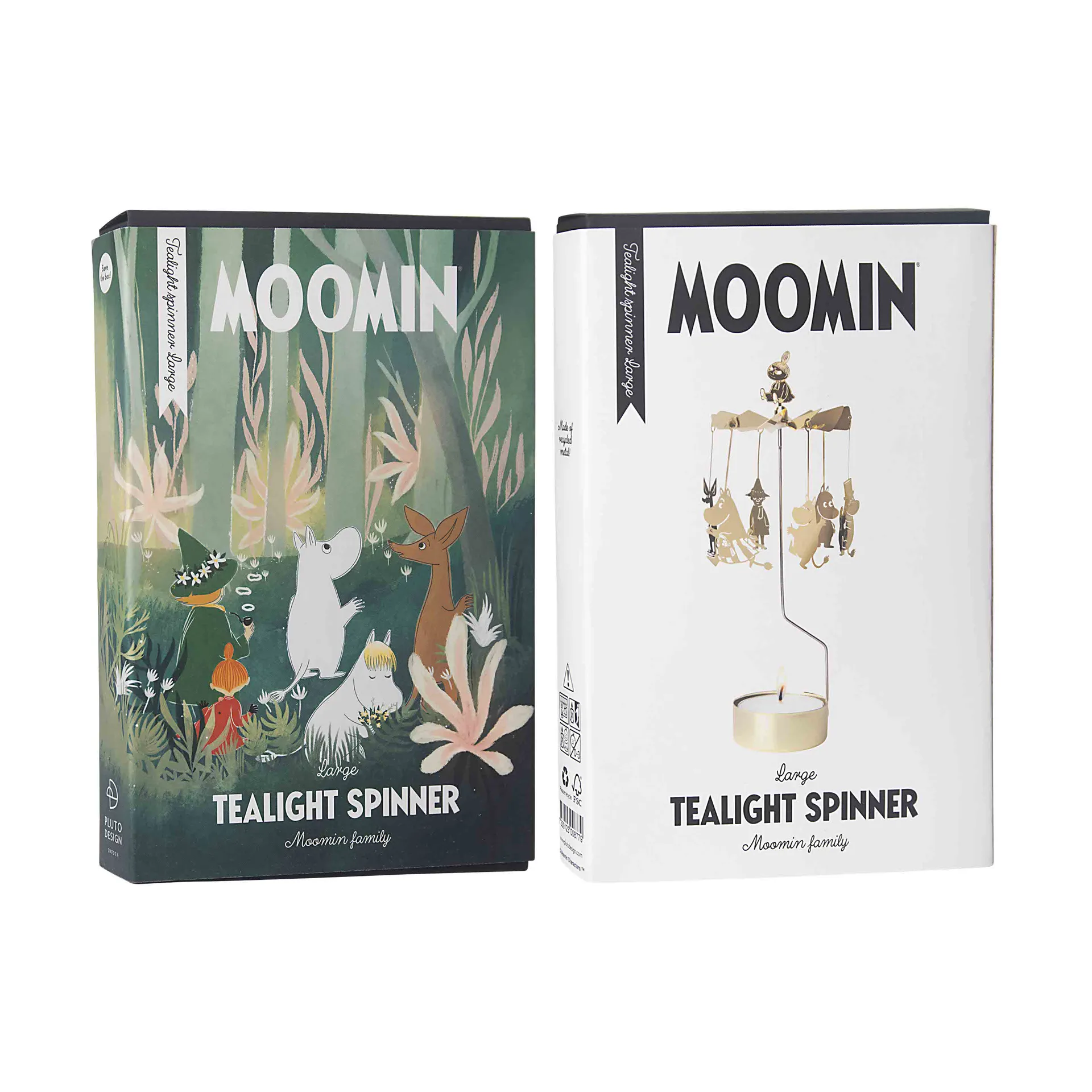 Moomin Family angel chime XL, Gold Pluto Design