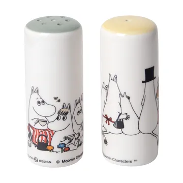 Moomin love salt & pepper shaker - White-multi - Pluto Design