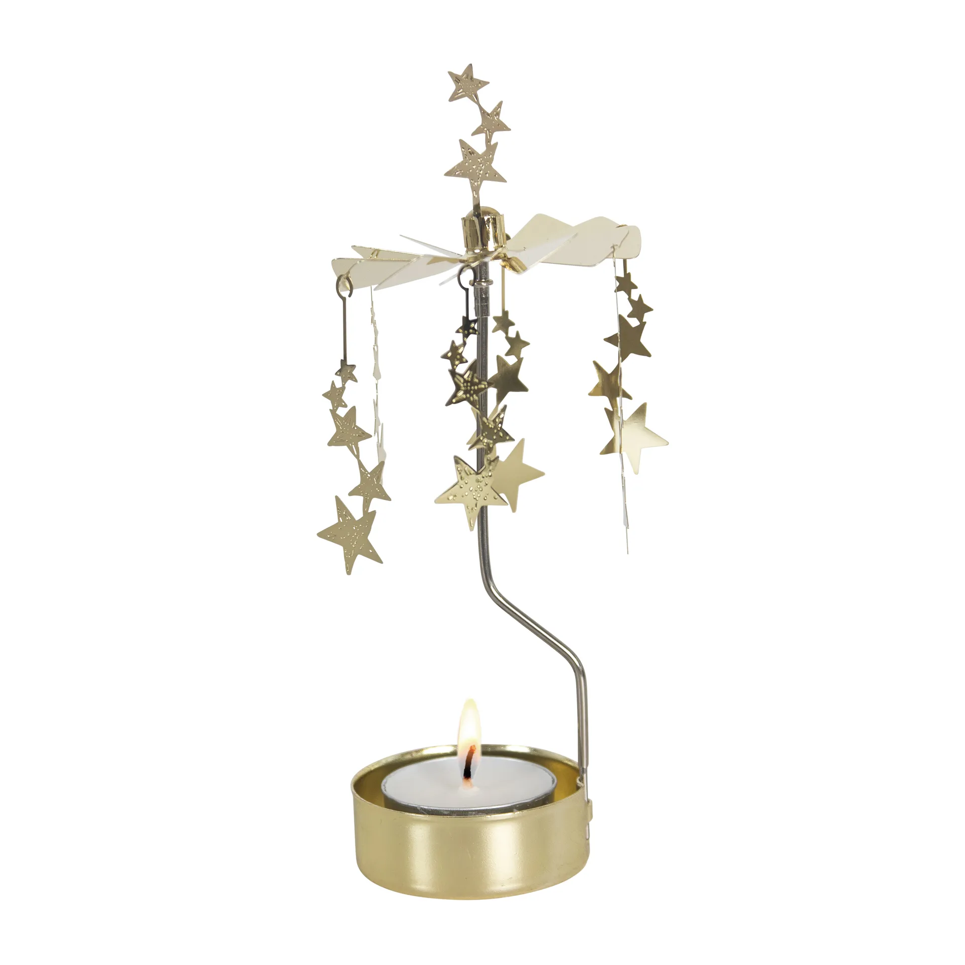 Night sky Angel Chimes, Gold Pluto Design