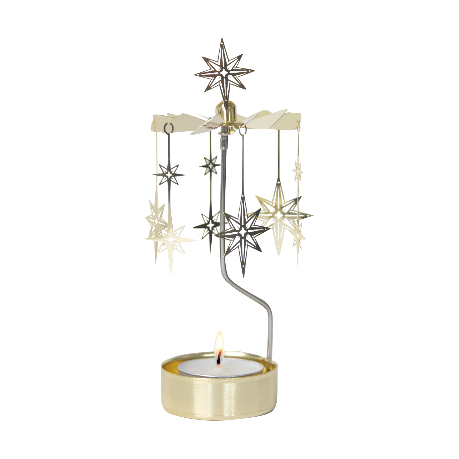 Northern star angel chime, Gold Pluto Design