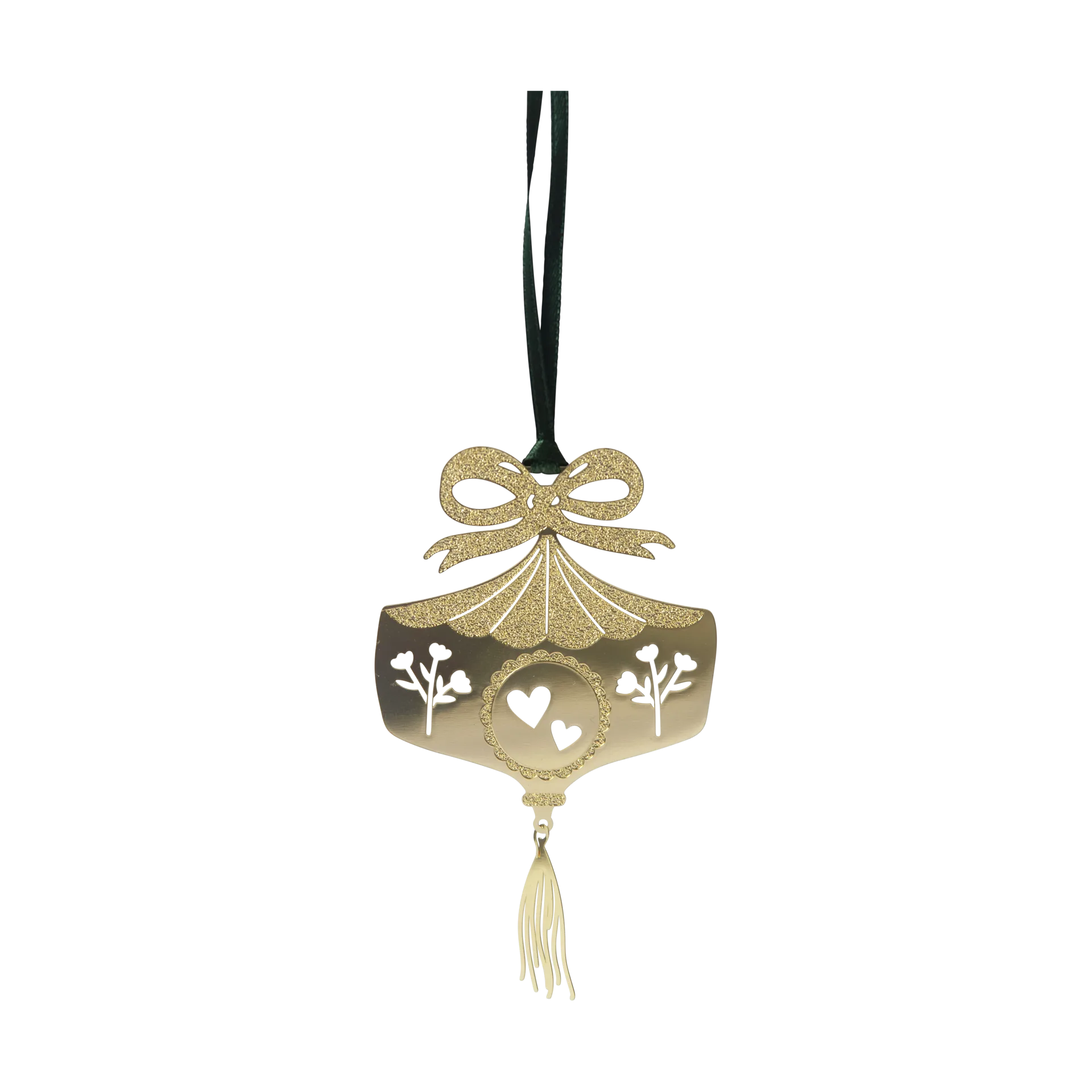 Ornaments Christmas hanging, Gold Pluto Design