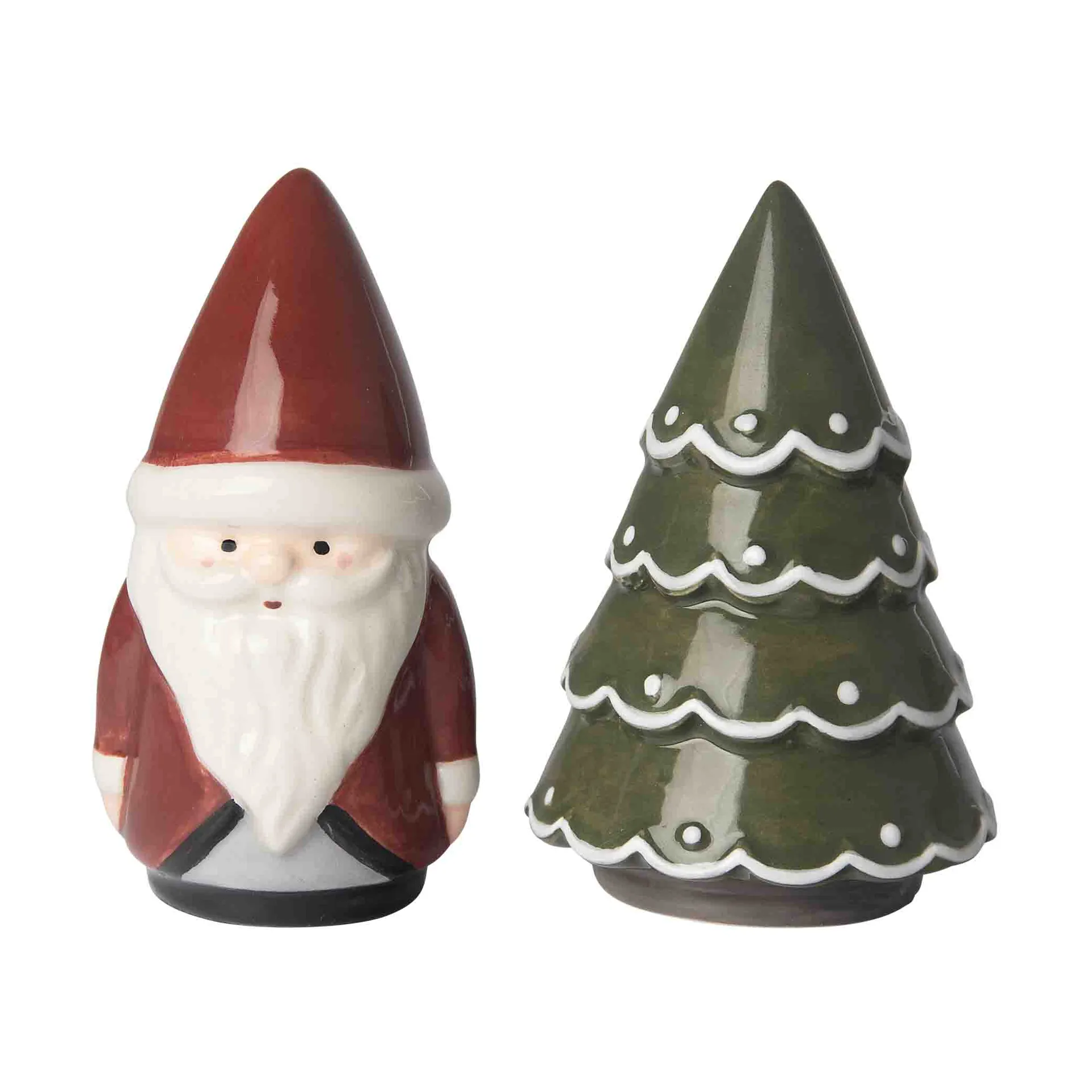 Santa salt & pepper shakers, Santa, spruce Pluto Design