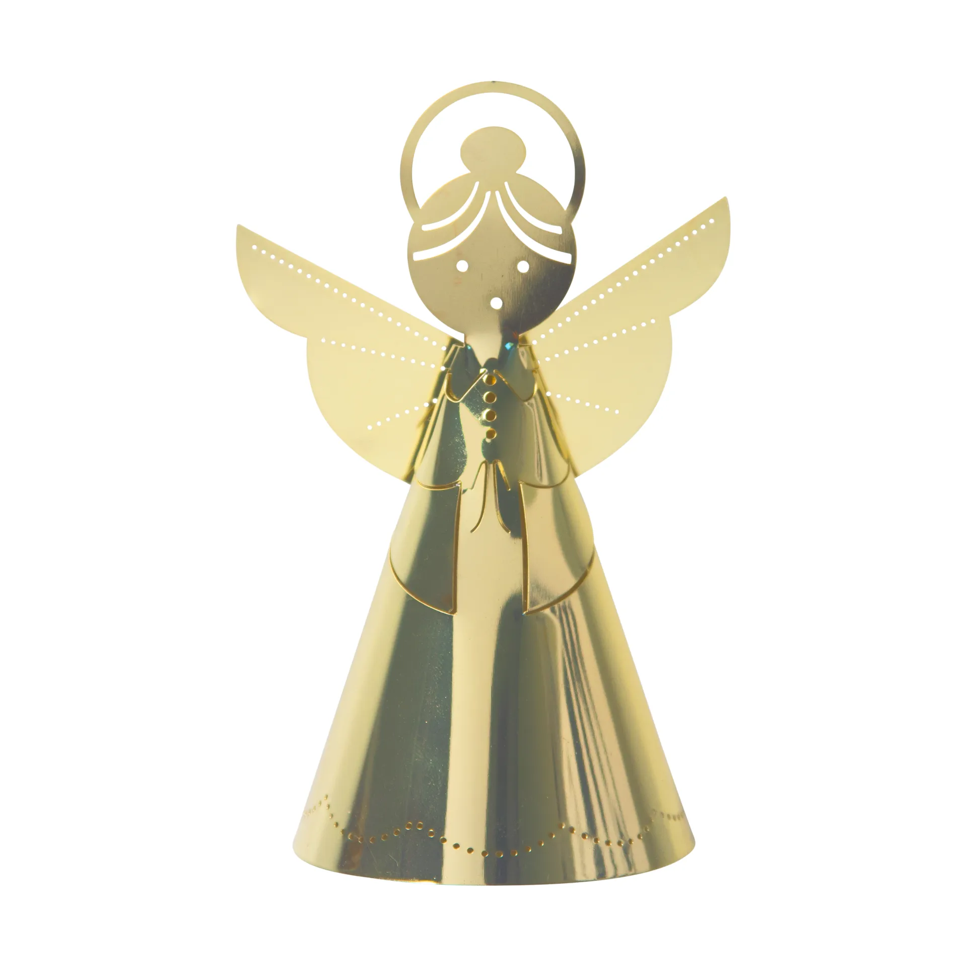 Singing angel decoration gold, 11 cm Pluto Design