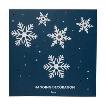 Snow Christmas ornament - Silver - Pluto Design