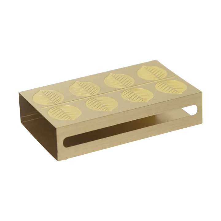 Stig L Berså matchbox 6,8x12 cm - Gold - Pluto Design