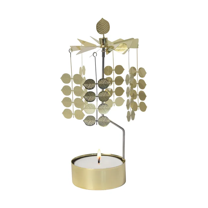 Stig L Berså rotary candle holder medium - Gold - Pluto Design