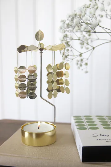 Stig L Berså rotary candle holder medium - Gold - Pluto Design