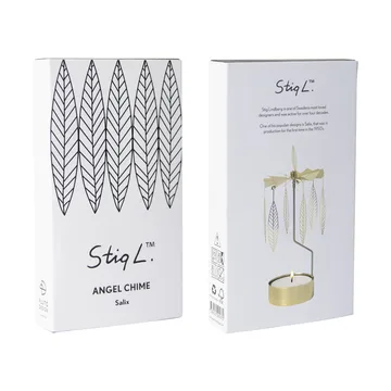 Stig L Salix rotary candle medium - Gold - Pluto Design