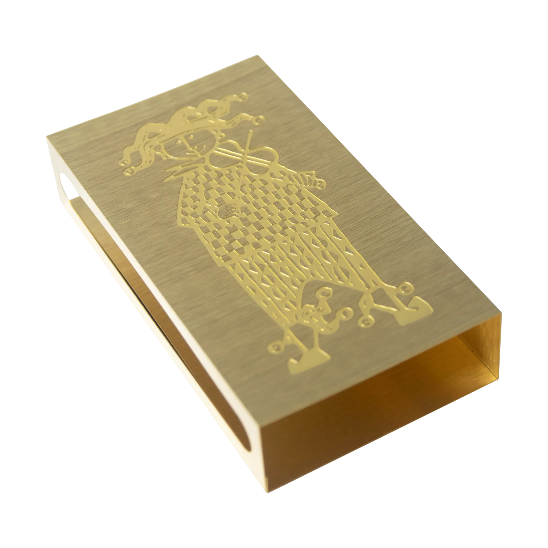 Stig Lindberg Karneval matchbox holder, Gold Pluto Design