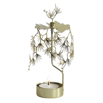 Tall Rotary candle holder - Gold - Pluto Design