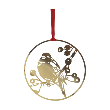 Winter Bird L Christmas ornament - Gold - Pluto Design