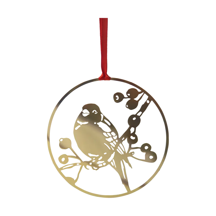 Winter Bird L Christmas ornament - Gold - Pluto Design