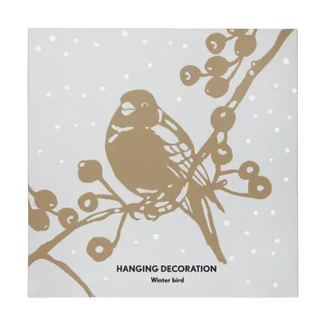 Winter Bird L Christmas ornament - Gold - Pluto Design