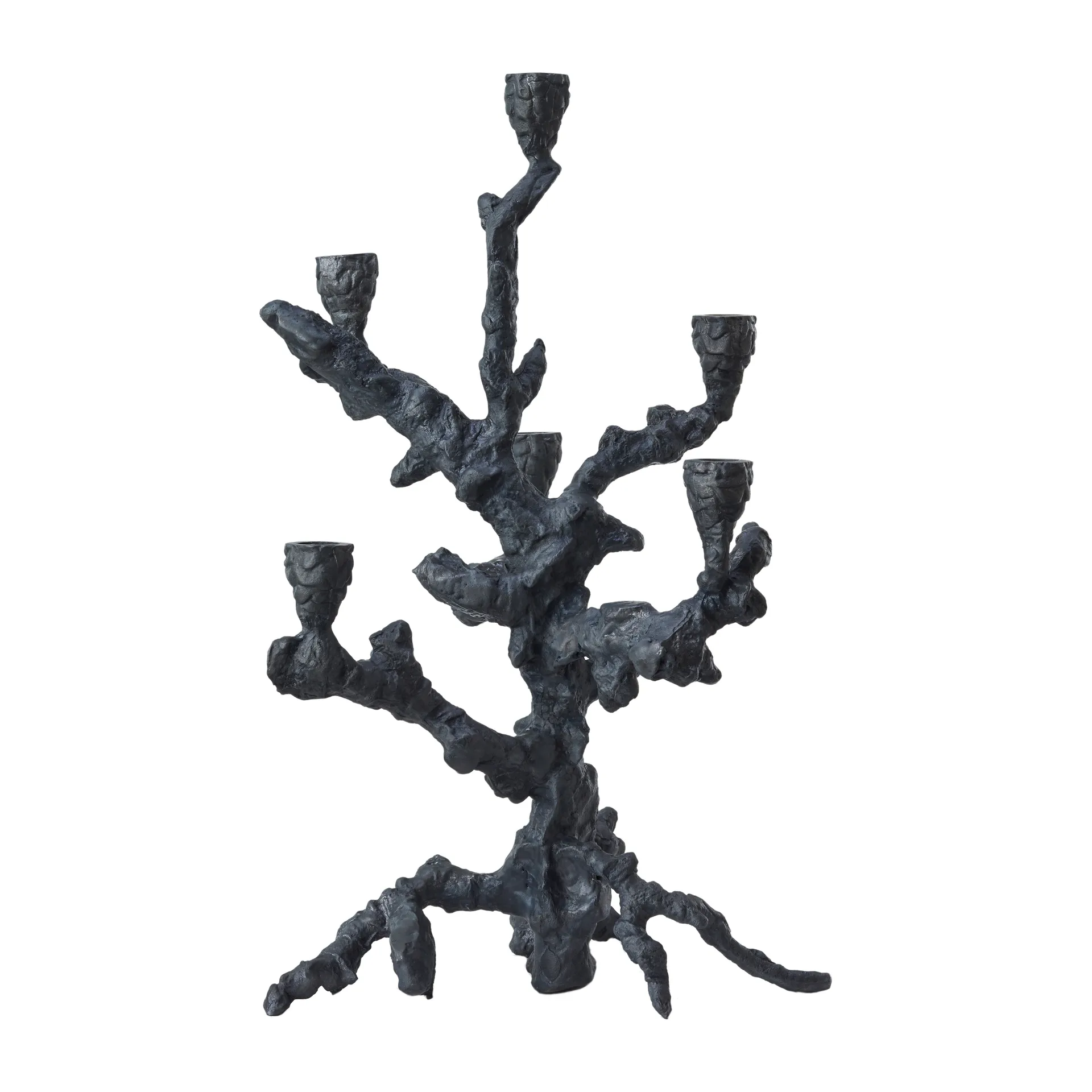 Apple tree candlestick L 53 cm, Dark grey POLSPOTTEN