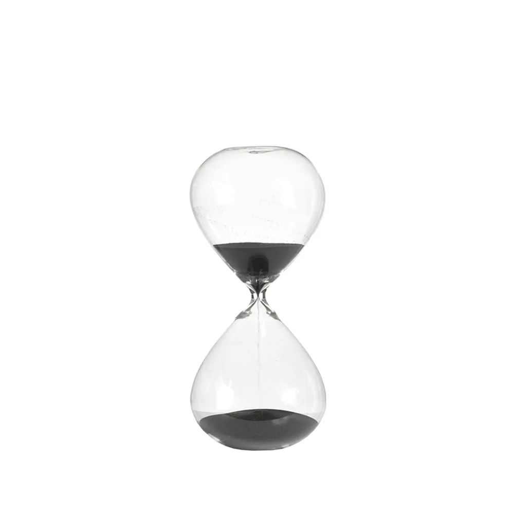 Ball hourglass M 30 cm, black POLSPOTTEN