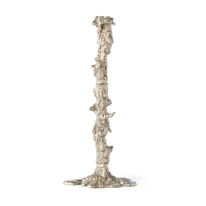Drip candlestick XXL 50 cm - Silver - POLSPOTTEN