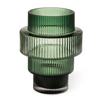 Steps tealight holder 12 cm - Dark green - POLSPOTTEN