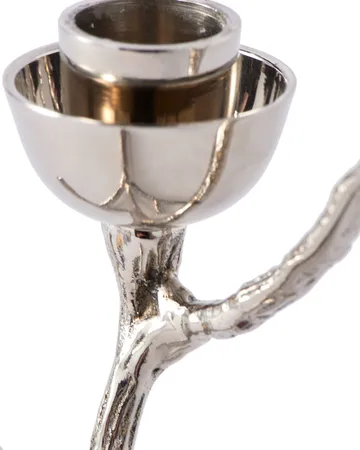 Twiggy candlestick S 14 cm - Silver - POLSPOTTEN