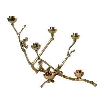 Twiggy squirrel candlestick 30 cm - Gold - POLSPOTTEN