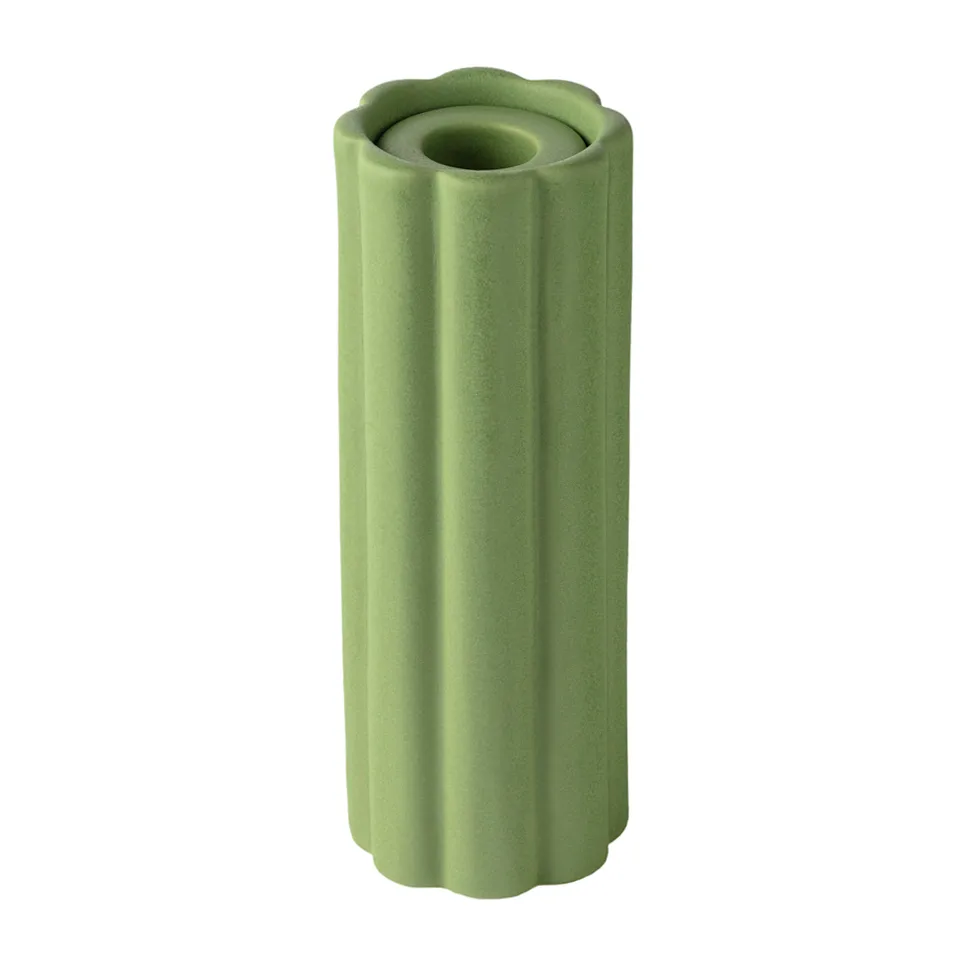 Birgit vase/lantern 17 cm, Olive PotteryJo