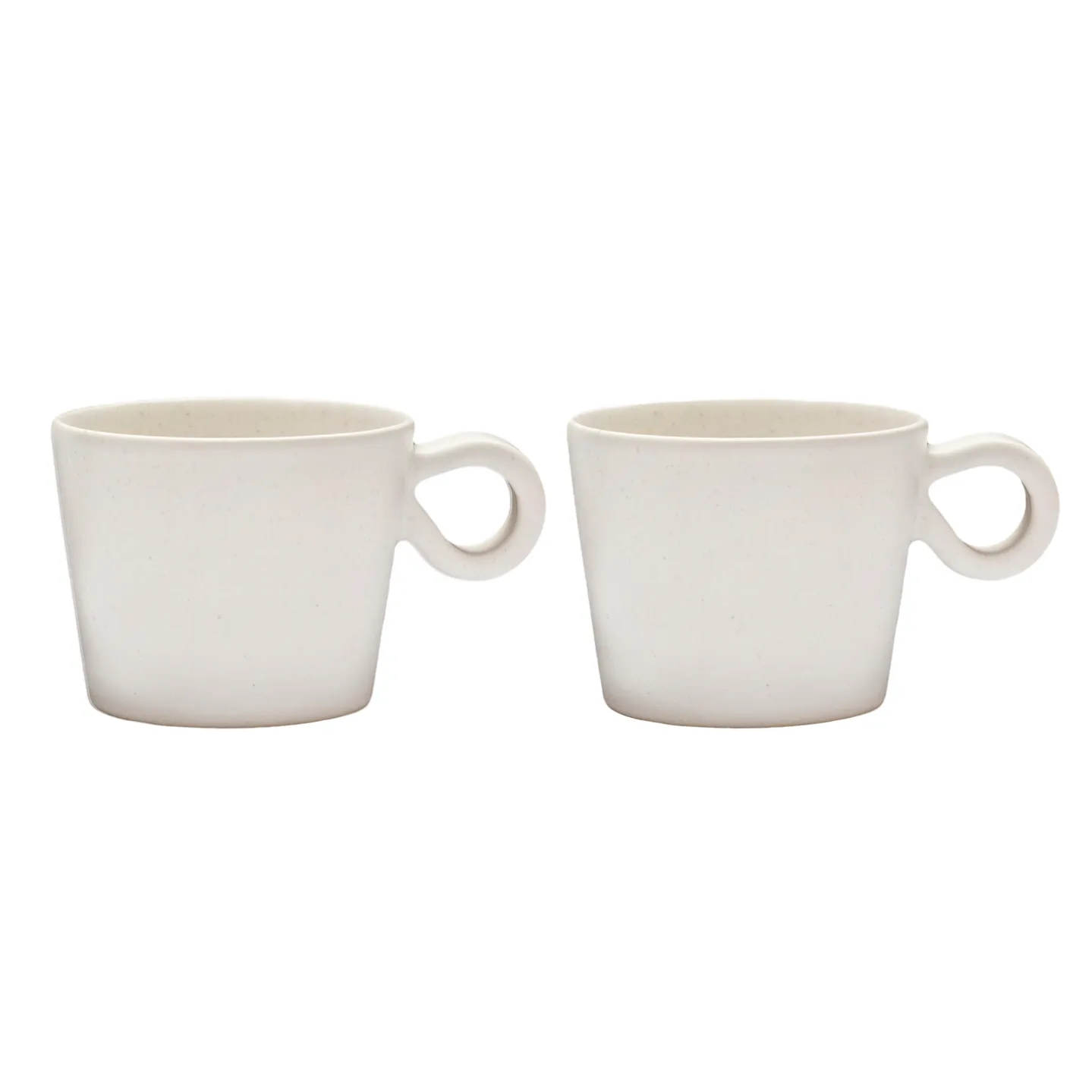 Daria cup with handle 2-pack, cotton white PotteryJo
