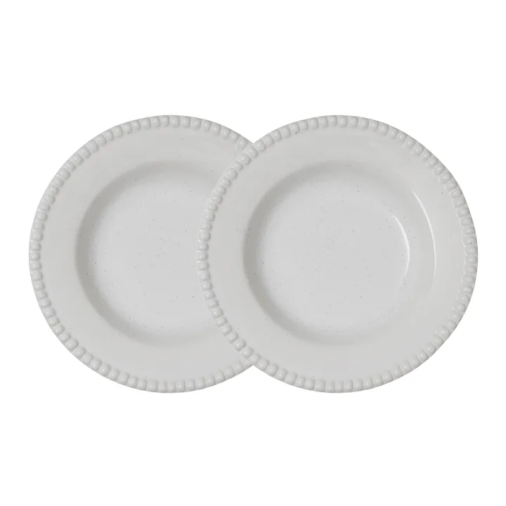Daria deep plate Ø26 cm 2-pack - Cotton white shiny - PotteryJo