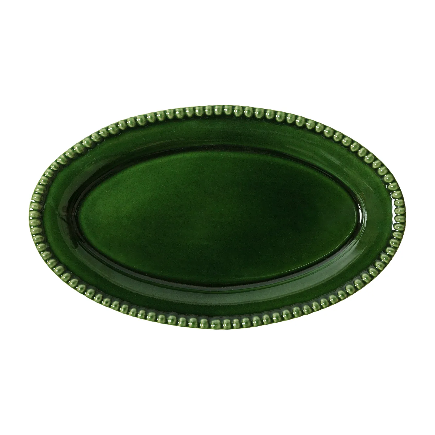 Daria serving plate 35 cm stengods, Moss PotteryJo