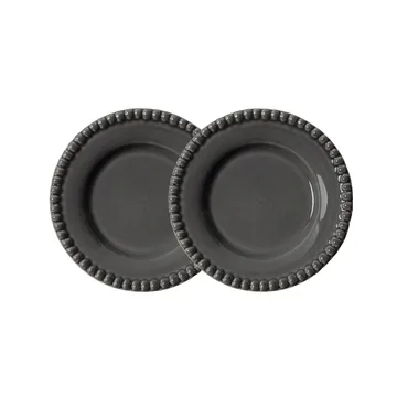 Daria small plate Ø18 cm 2-pack - clean grey - PotteryJo