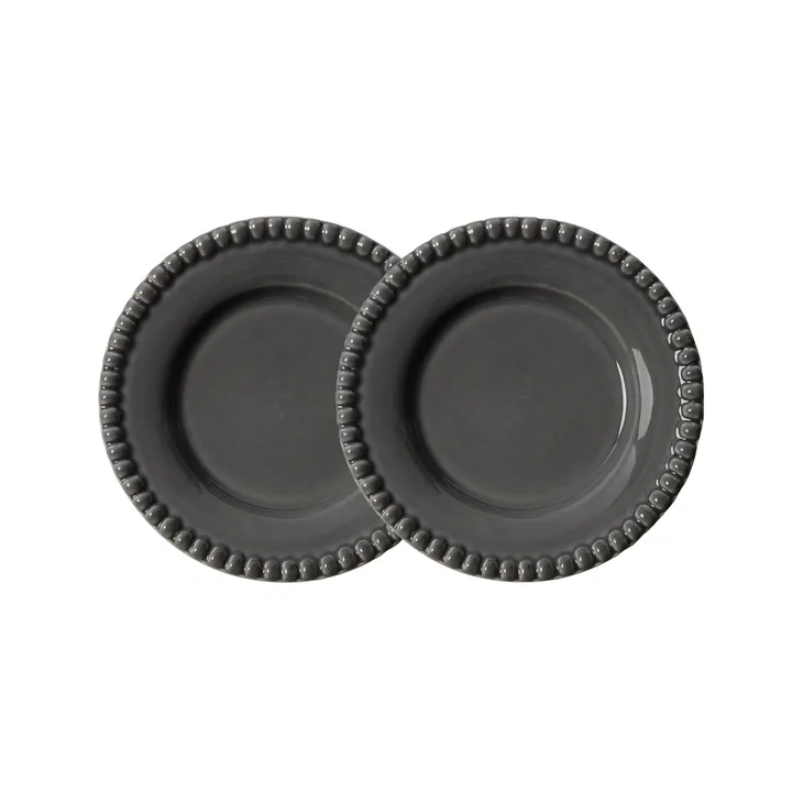 Daria small plate Ø18 cm 2-pack - clean grey - PotteryJo