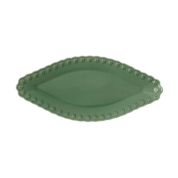 Tulipa oval saucer 20x45 cm - Verona green - PotteryJo