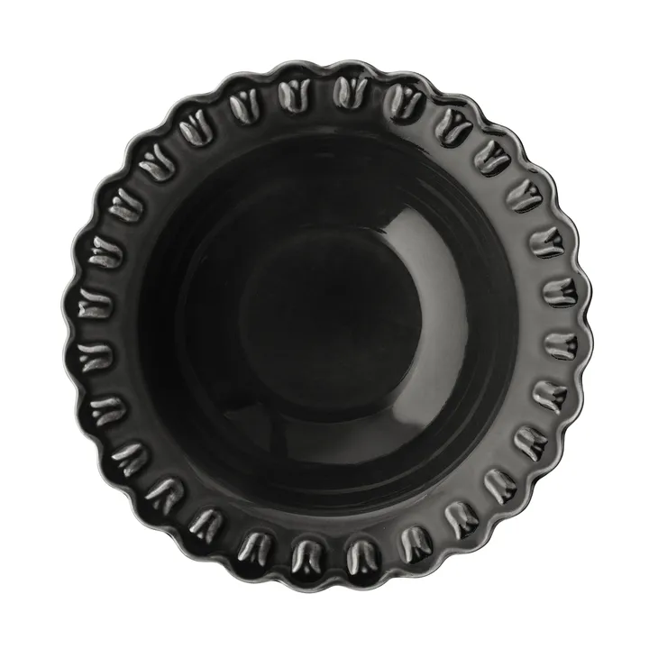 Tulipa serving bowl large Ø30 cm - Almost black - PotteryJo