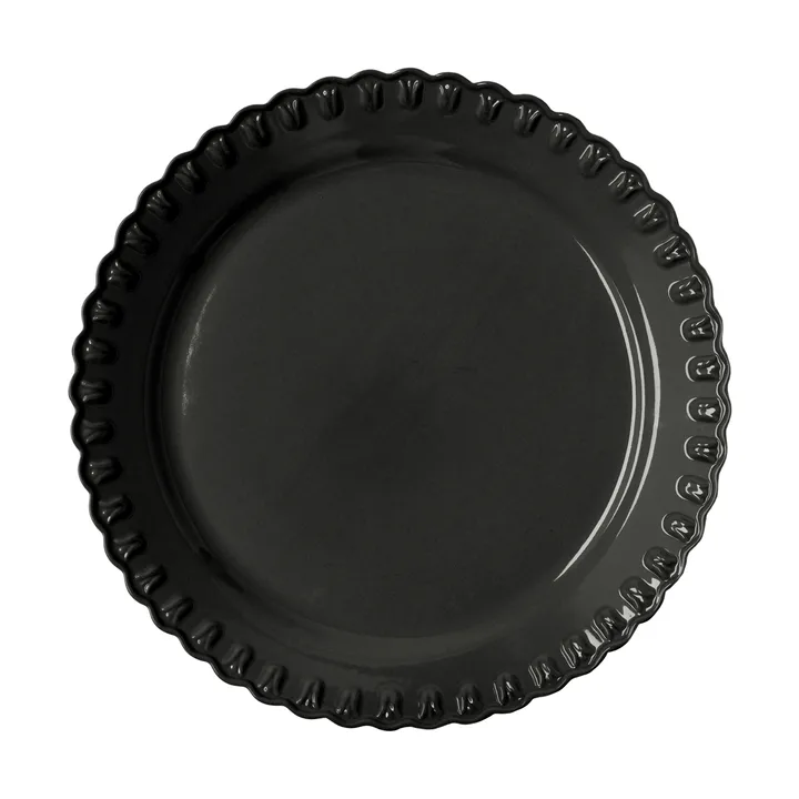 Tulipa serving platter Ø37 cm - Almost black - PotteryJo