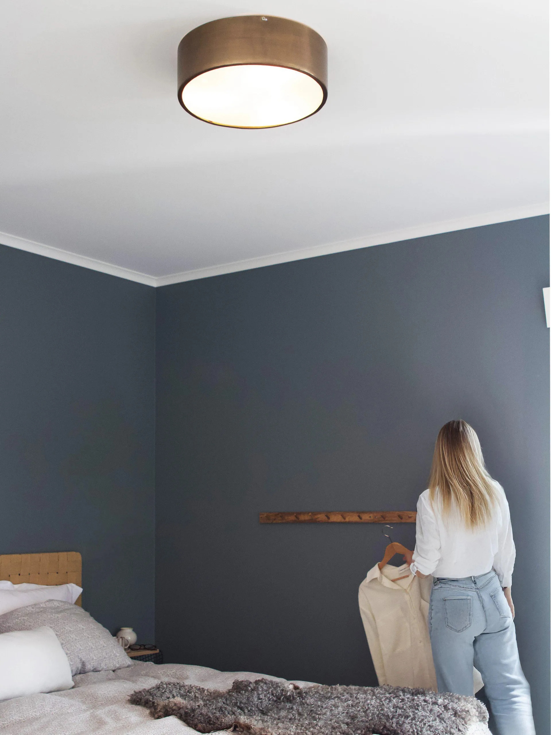 Colmar ceiling light, Brass, Ø41x13 cm PR Home