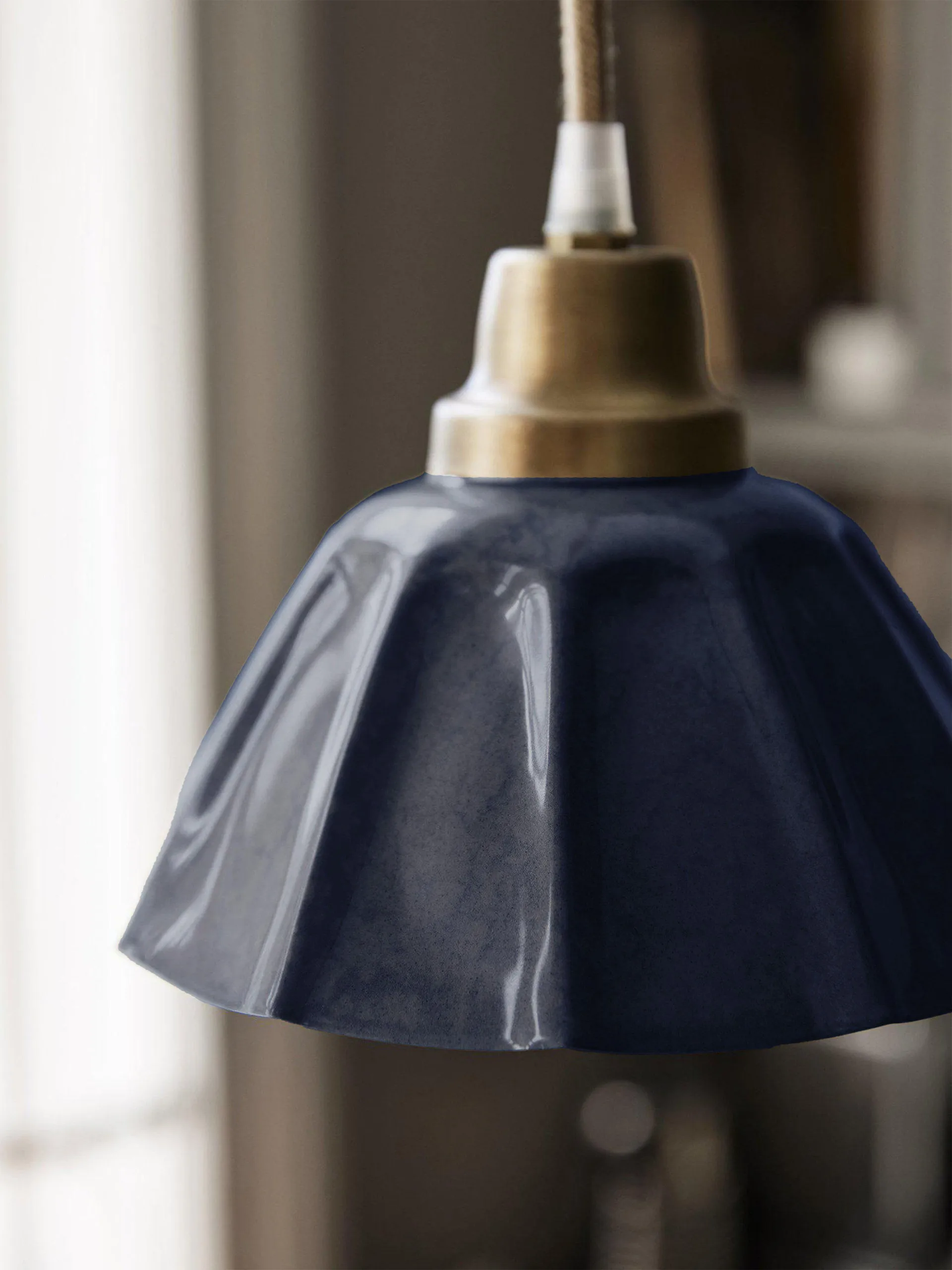 Ester window lamp, Blue, Ø18x15 cm PR Home