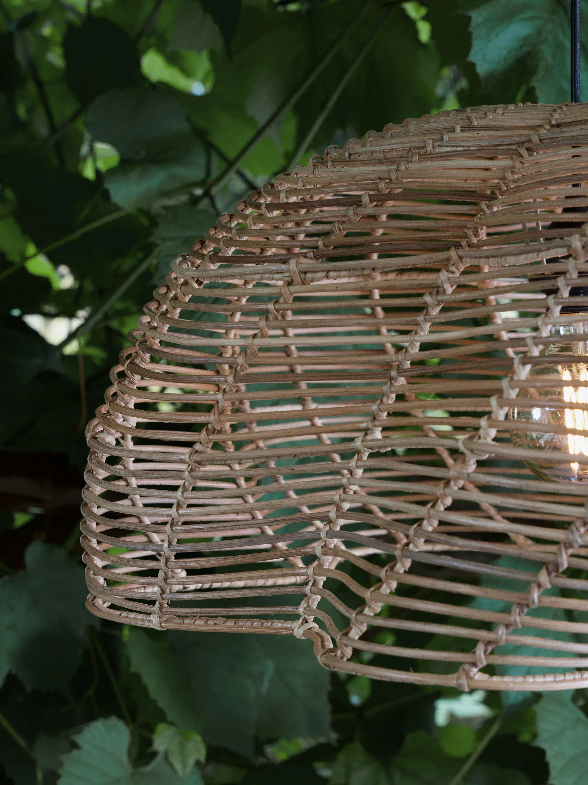 Mayla outdoor pendant lamp, Natural, Ø53x32 cm PR Home
